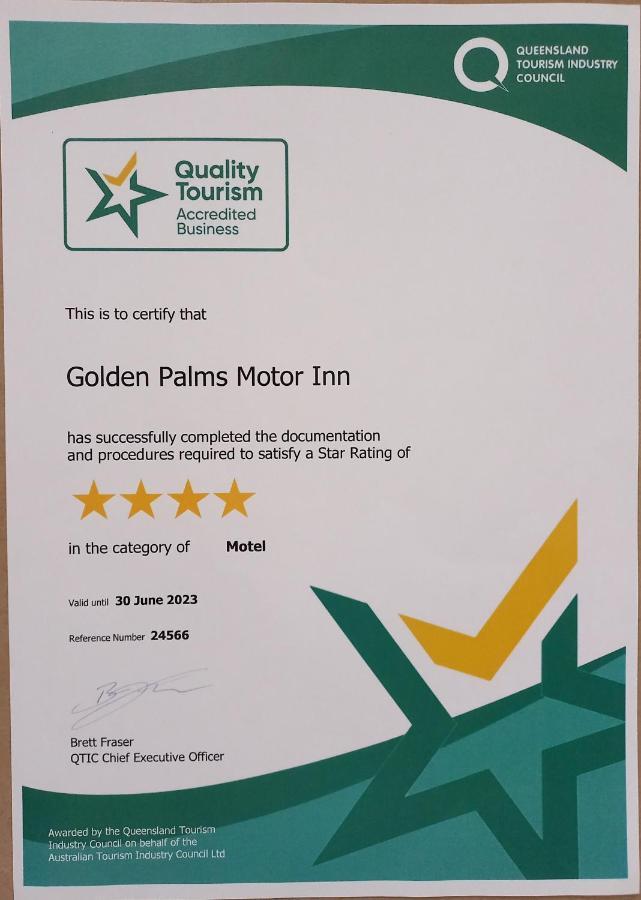 Golden Palms Motor Inn Bundaberg Eksteriør bilde